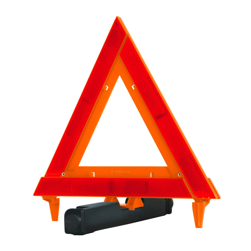 Triángulo de seguridad Truper con estuche plástico, 29 cm de alto