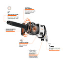 Llave neumática de impacto industrial 1", Truper