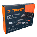 Juego de 60 piezas Truper de machuelos y tarrajas