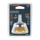 Carda de copa Truper 1-3/4" alambre grueso para taladro
