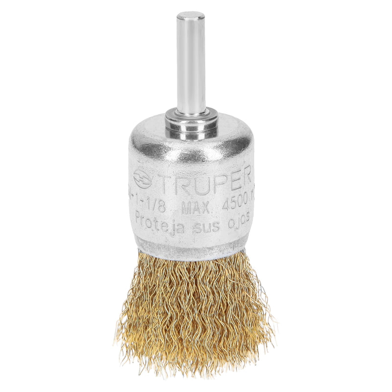 Carda de copa Truper 1-1/8" alambre grueso para taladros eléctricos