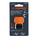 Conector 5/8"-3/4" macho de ABS para manguera, Truper