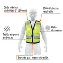 Chaleco de seguridad reforzado Truper con bolsas, talla Extra Grande