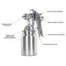 Pistola para pintar Truper succión HVHP, vaso aluminio