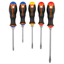 Juego de 5 desarmadores Truper, mangos Comfort grip