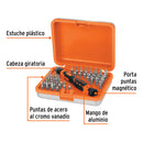 Desarmador de precisión Truper con 42 puntas intercambiables