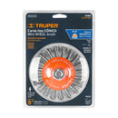 Carda tipo cónico Truper de 5" alambre trenzado