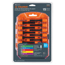 Juego de 15 desarmadores de precisión Truper