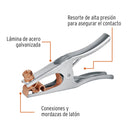 Pinza para tierra de 300 A Truper Fabricada en lámina de acero galvanizada