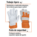 Guante de carnaza y loneta Truper, unitalla