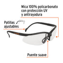 Lentes de seguridad transparente, Truper Vision con protección UV