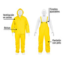 Conjunto impermeable doble capa Truper talla Grande Tirantes ajustables