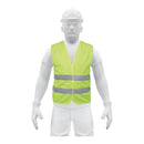 Chaleco de seguridad Truper con cintas de alta visibilidad, verde