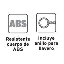 Flexómetro Gripper tipo llavero Truper de 2M, cinta 13 mm