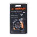 Flexómetro Gripper tipo llavero Truper de 2M, cinta 13 mm