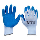 Guantes de poliéster Truper recubiertos de latex, talla Chica