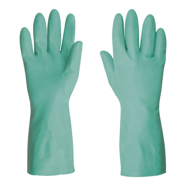 Guantes Truper de Nitrilo verde multiusos, Talla Grande