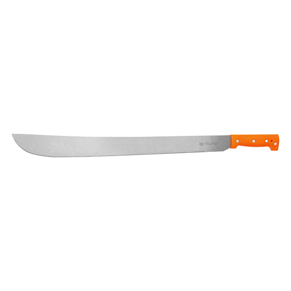 Machete estándar Truper de 24" (61 cm), cacha naranja remachada