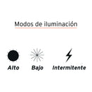 Linterna de minero 1 LED Truper 340 lm recargable LED de alta intensidad