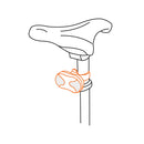 Linterna trasera para bicicleta Truper de 9 LEDs 2 pilas AAA