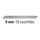 Cutter 9 mm profesional Truper con alma metálica y grip