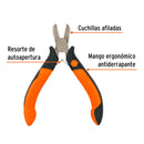 Mini pinza de corte diagonal 4"(10 cm) mango Comfort Grip, Truper