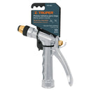 Pistola para riego Truper de 2 funciones, metálica con boquilla regulable