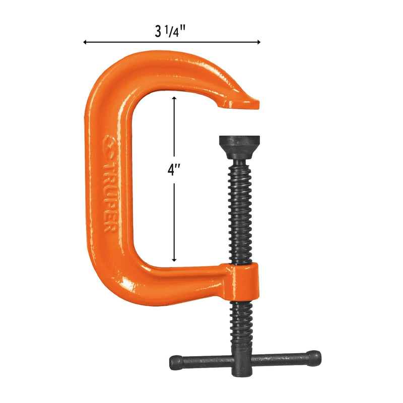 Prensa de 4" (100 mm) Truper, forjada en acero para uso industrial