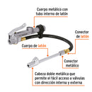 Inflador calibrador de cabeza doble Truper, profesional