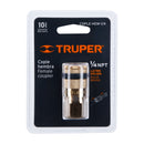 Cople de latón hembra Truper, cuerda 1/4 NPT
