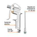 Pistola para sopletear Truper, con extensión de 4" (10 cm)