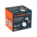 Regulador de aire con manómetro Truper, cuerda 1/4 NPT