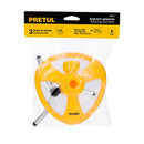 Regadera giratoria Pretul Con 3 Brazos Aluminio 40 a 50 PSI