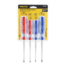 Juego de desarmadores de 4 piezas Pretul mango de PVC