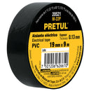 Cinta de aislar Pretul de 9 m x 19 mm, negra