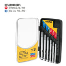 Juego con 6 desarmadores metálicos de precisión Pretul Puntas fabricadas de acero al carbono