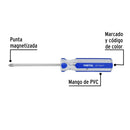 Desarmador de cruz Pretul 1/4 x 4", mango de PVC