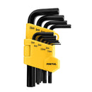 Kit Juego de 10 llaves Allen Pretul punta hexagonal con organizador