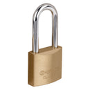 Candado de latón 40 mm gancho largo en blíster, Hermex