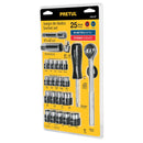 Juego de 25 herramientas 1/4" y 3/8", Pretul