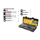 Juego de 22 herramientas 1/4" mm para mecánico, Pretul