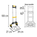 Carro de carga plegable Truper para 100 kg
