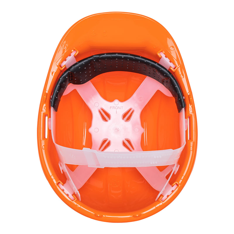 Casco de seguridad Pretul con ajuste de intervalos, naranja