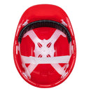 Casco de seguridad Pretul con ajuste de intervalos, rojo