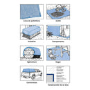 Lona Ultracraft 4.0 x 5.0 m azul Protección ultravioleta