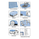 Lona Ultracraft Truper 4.0 x 6.0 m azul Protección ultravioleta