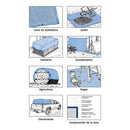Lona Ultracraft Truper 5.0 x 6.0 m, azul Protección ultravioleta