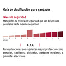 Candado de hierro 40 mm con coraza Hermex, llave anti-ganzúa