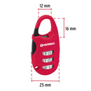 Candado maletero de combinación 25 mm Hermex, blíster