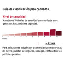 Candado de acero 109mm Hermex, gancho largo